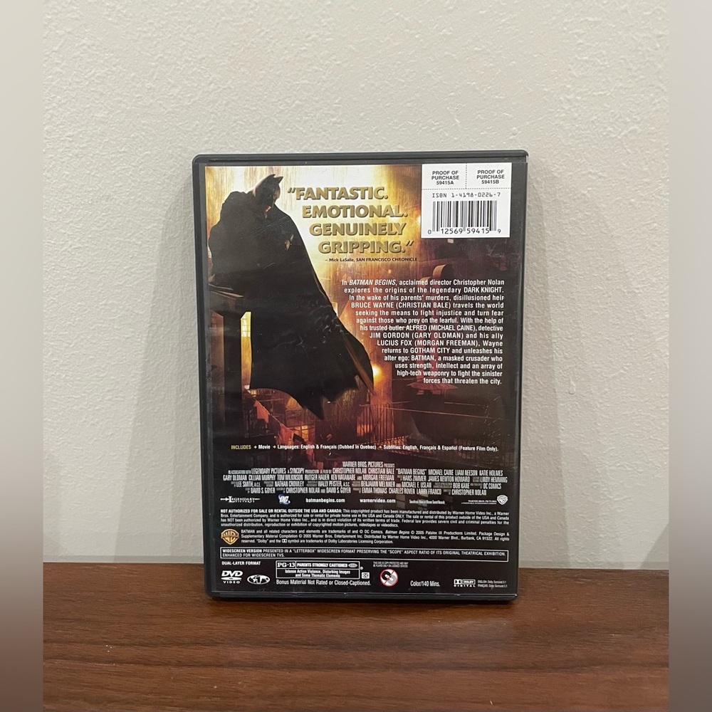 Batman Begins - Warner Bros. - Picture 2 of 3